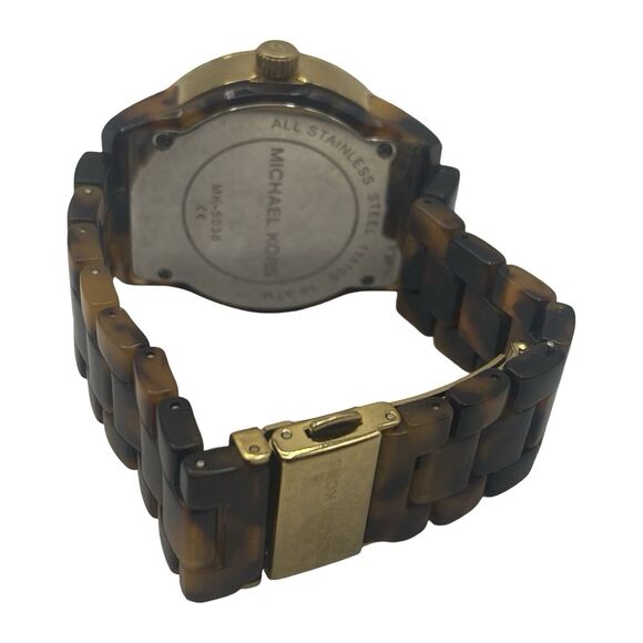 Michael Kors MK-5038 Jet Set Tortoise 37mm Quartz Women\'s Watch Needs Battery main image 6